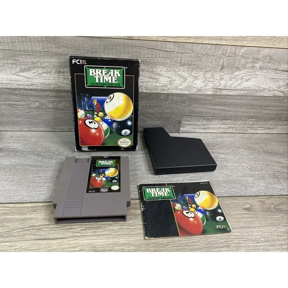 Break Time: The National Pool Tour (Nintendo 1993) NES‎ - Completed CIB